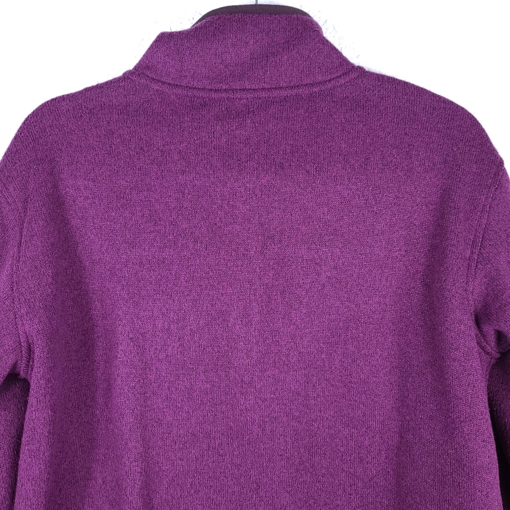 EDDIE BAUER Women's Snap-T Fleece Pullover-Purple-Size M - Picture 8 of 9